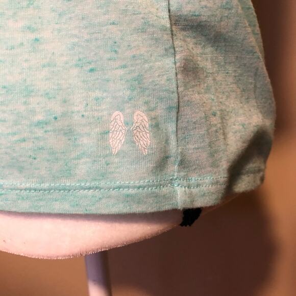 Victoria’s Secret Heather Mint Seafoam Green Tee Shirt Blouse Top size M - Picture 11 of 11